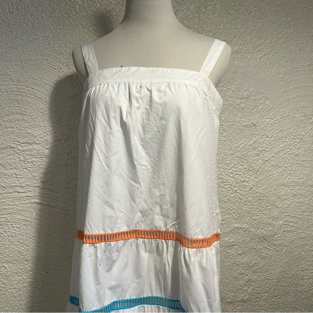 ENGLISH FACTORY Color Trim Sleeveless Maxi Dress Size L - Picture 2 of 15